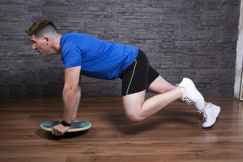 wooden wobble board