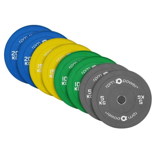 100kg Bumper Plate Set - Colour Elite