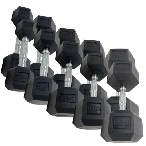 Hex Dumbbell Set 2.5kg-12.5kg