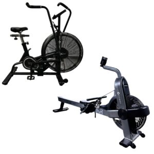 Njord Series Air Rowing Machine and RPM Power Air Bike Classic